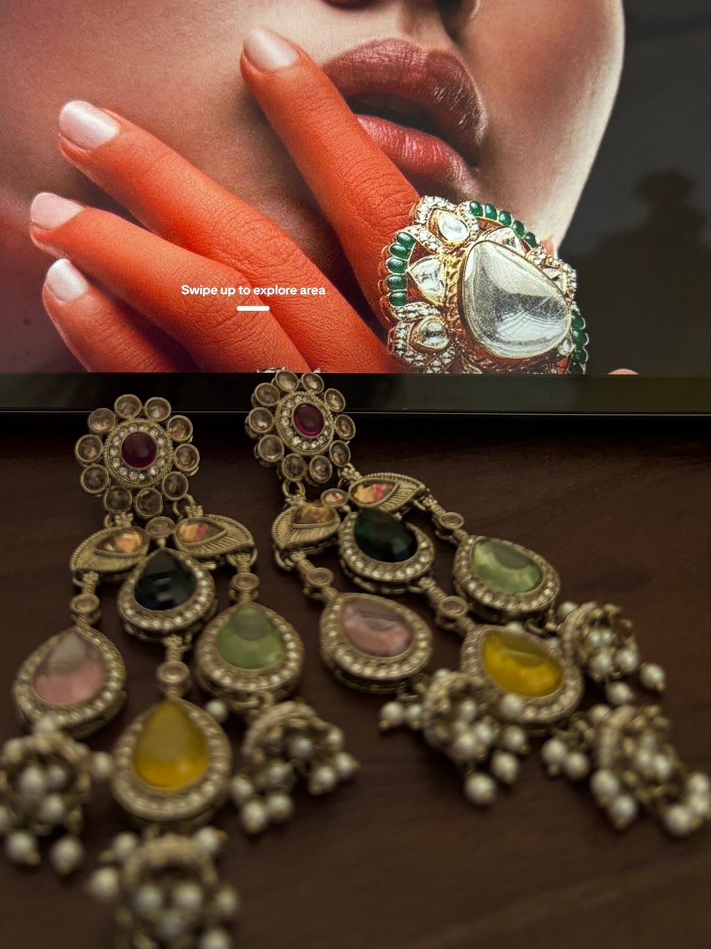 Rang Mahal Cascade Earring