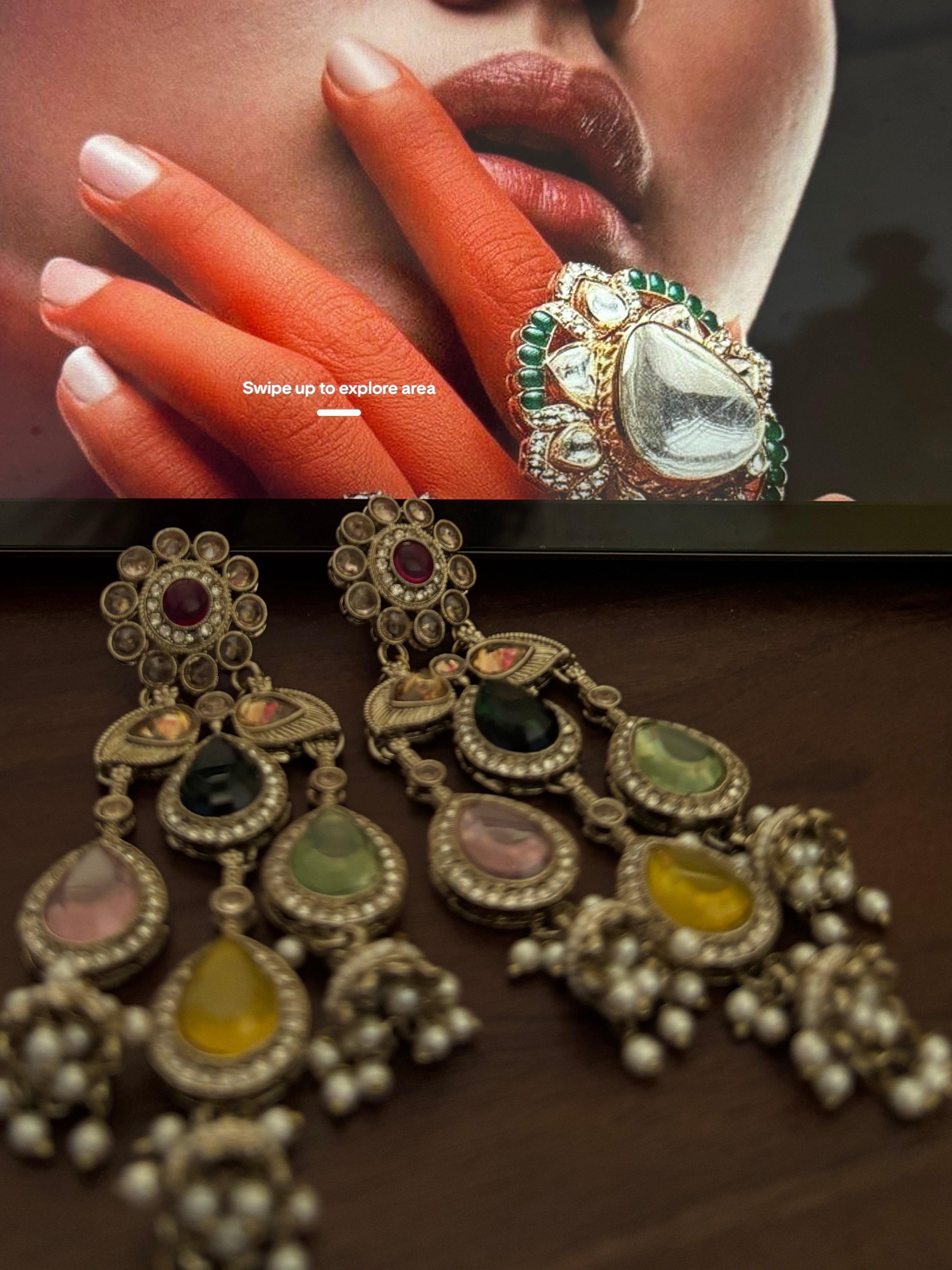 Rang Mahal Cascade Earring