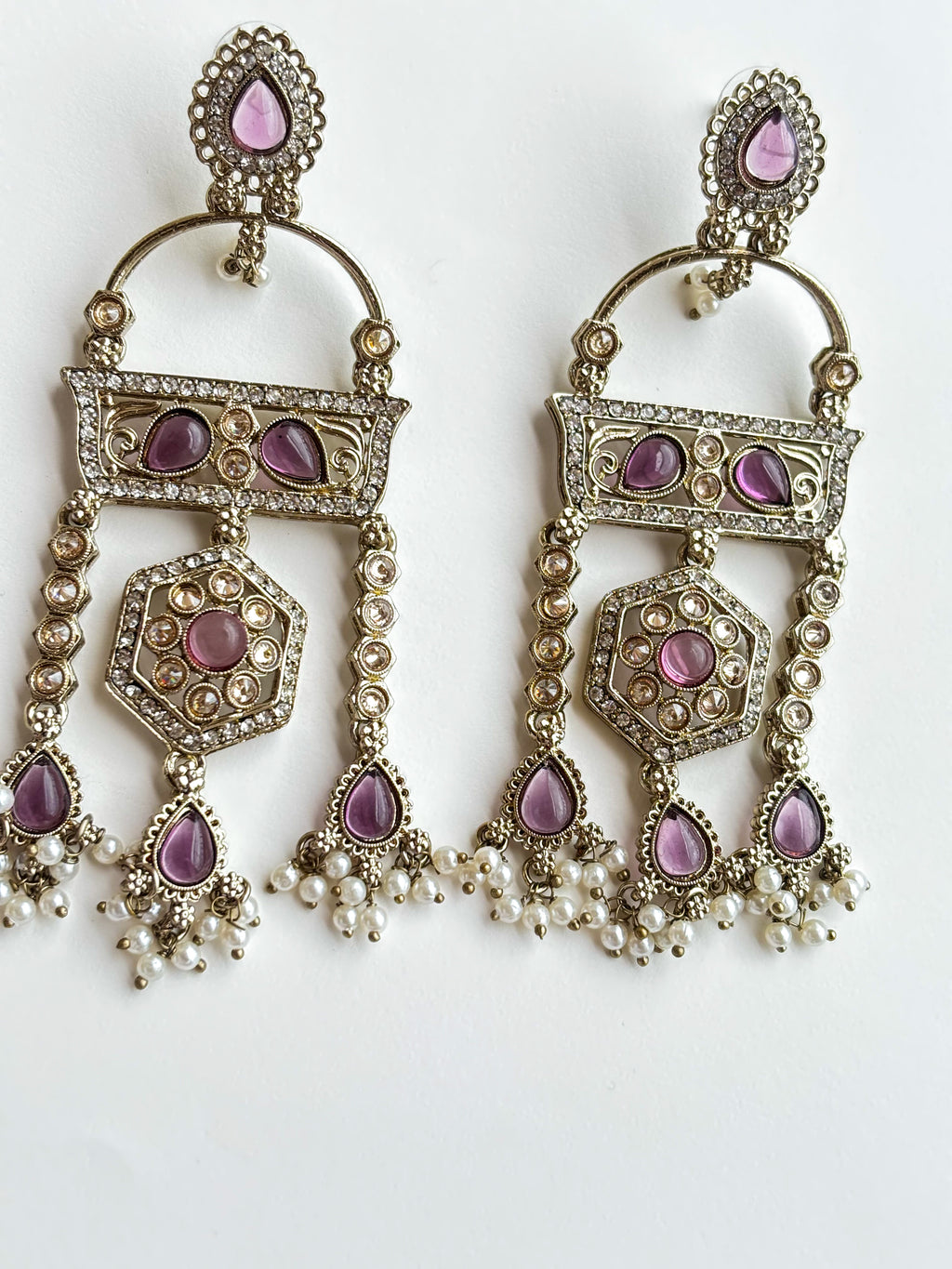 Lilac Statement Earring