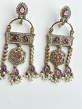 Lilac Statement Earring
