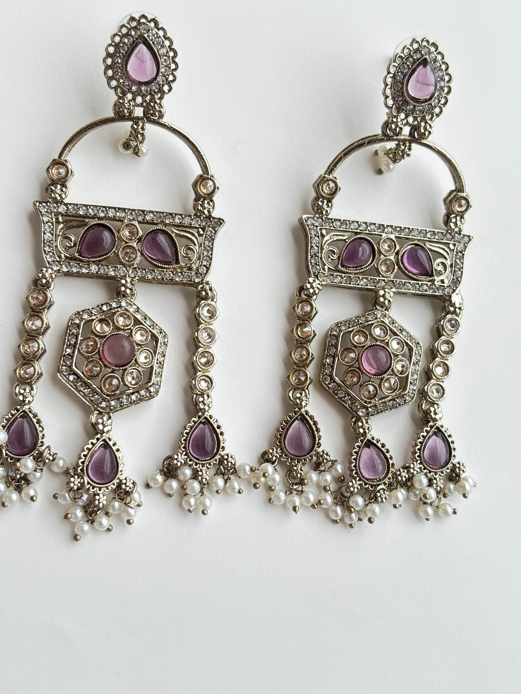 Lilac Statement Earring
