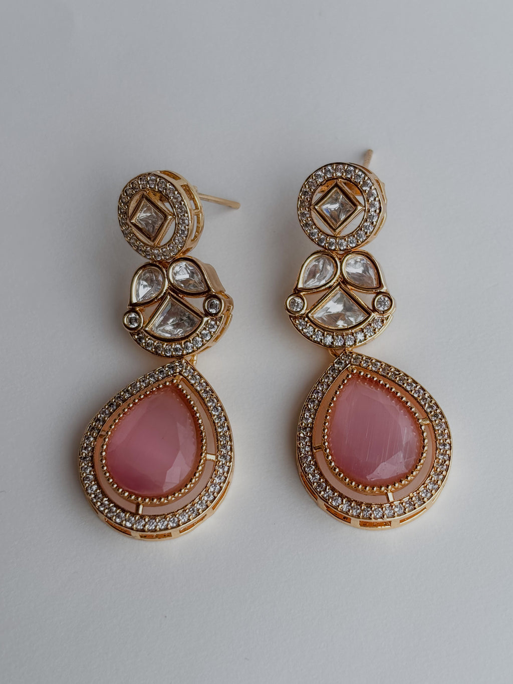 Rose Pearl Kundan Earring