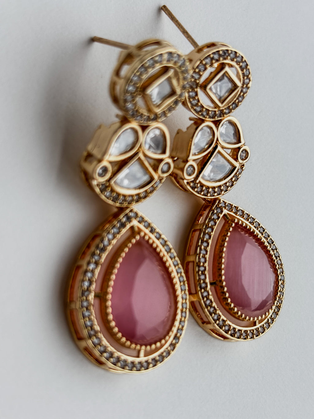 Rose Pearl Kundan Earring