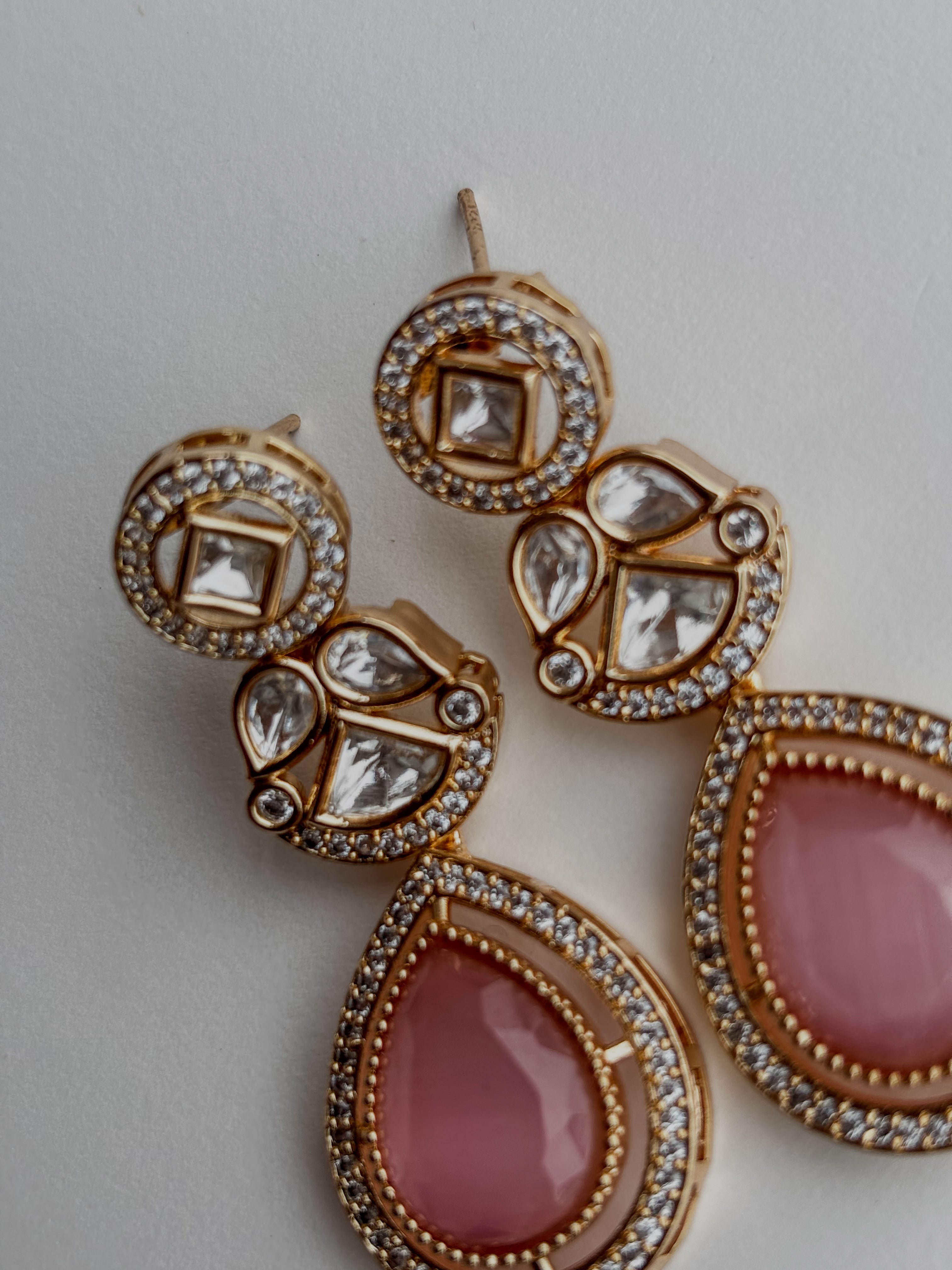 Rose Pearl Kundan Earring