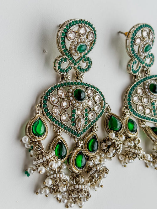 Emerald Maharani Earrings