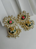 Royal Lotus Pearl Jhumka